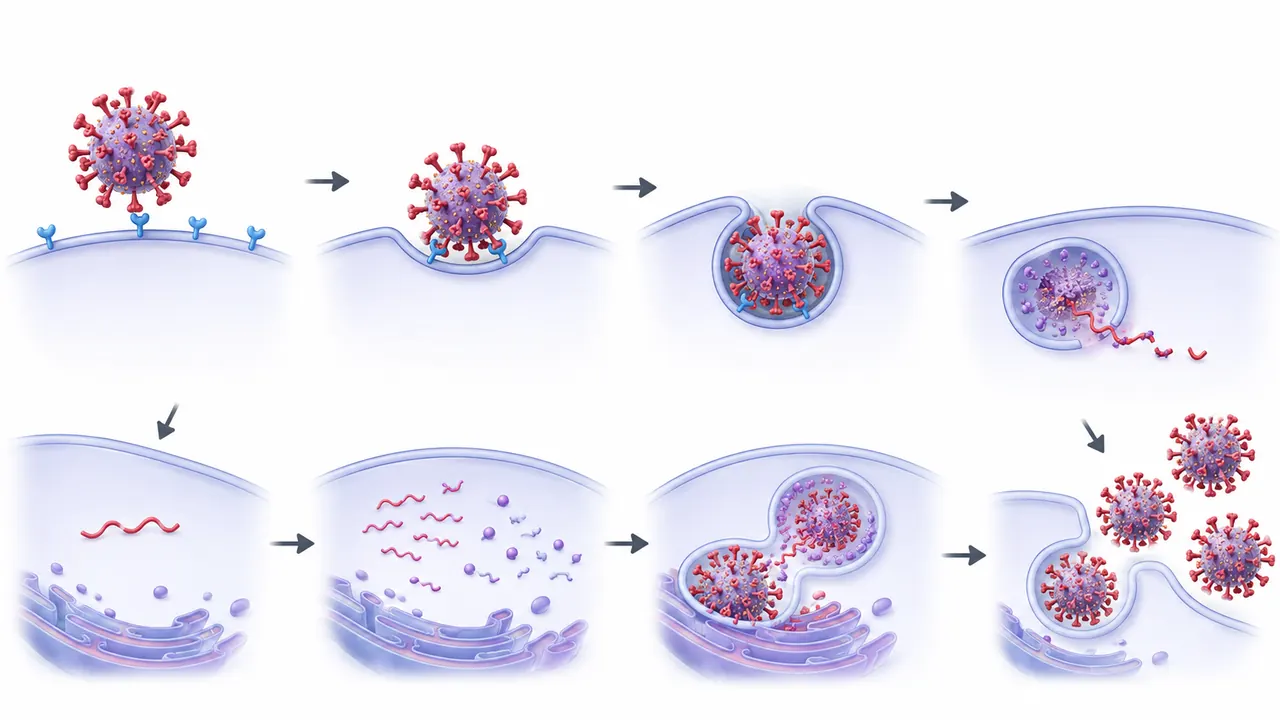 Infection Process for sars-cov-2